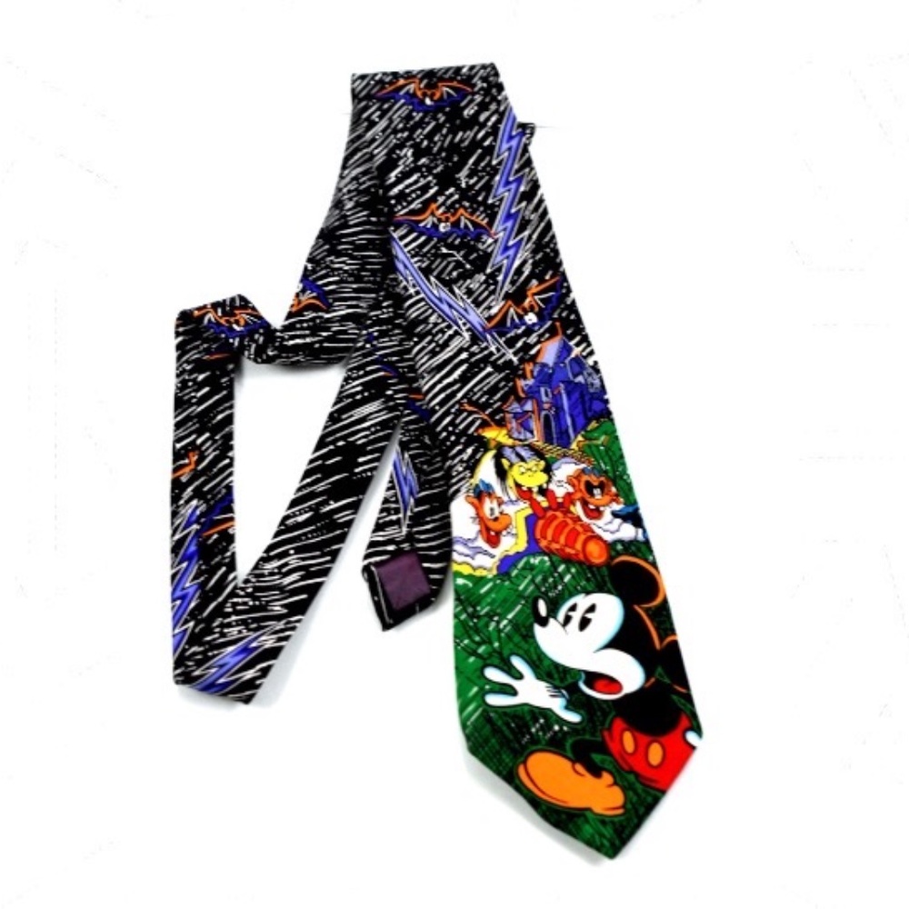 Disney Mickey & Co Halloween Tie VTG